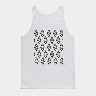 Mudcloth Pattern Minimalist  Abstract  Geometric Shapes Boho  Pattern Tank Top